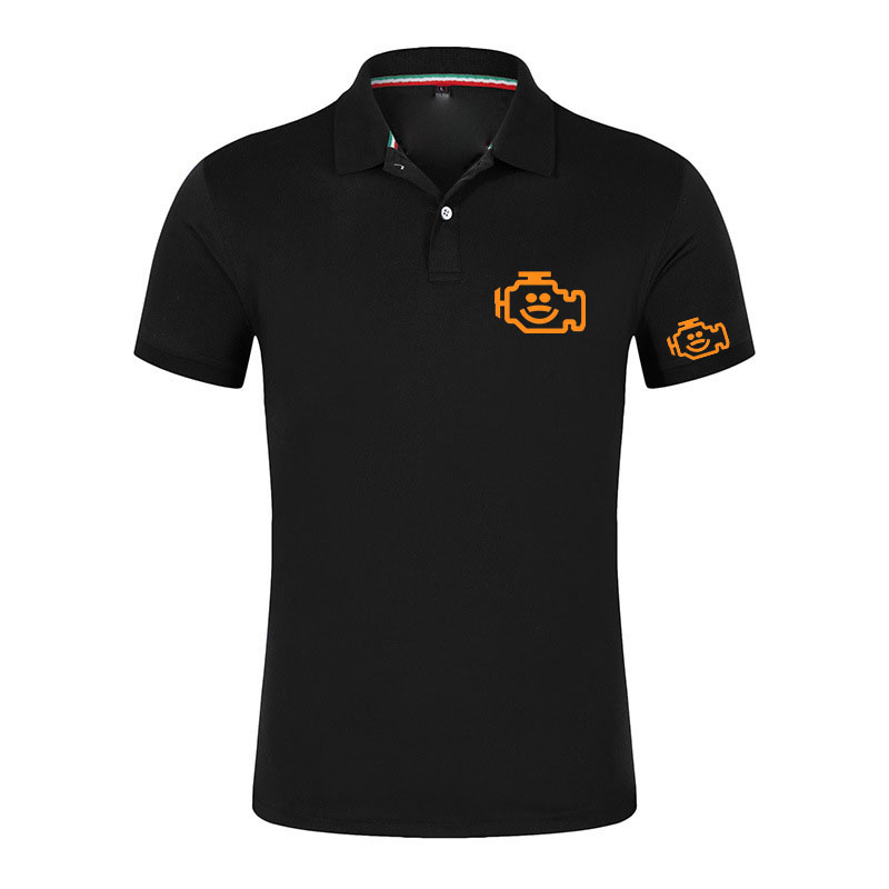 Auto Repair Shop Logo - Camiseta Polo Masculina de Manga Curta