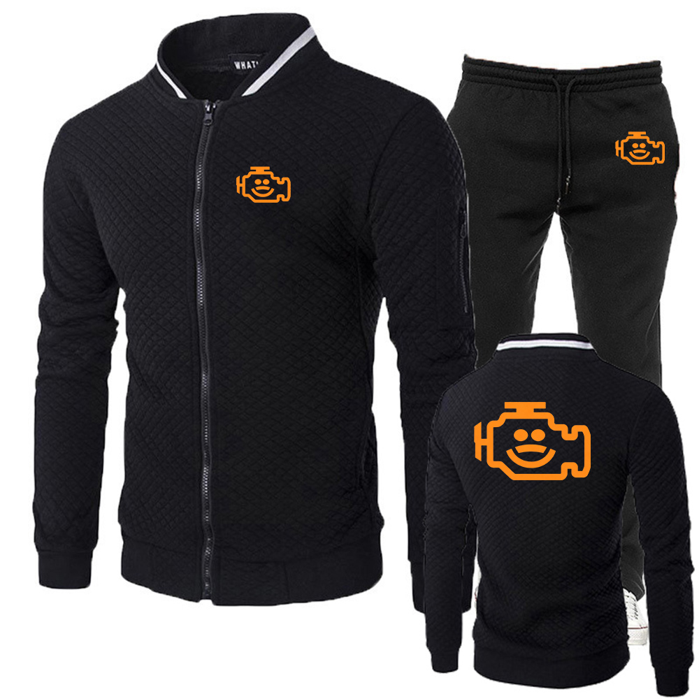 Auto Repair Shop Logo - Conjunto de Moletom Masculino Slim Fashion