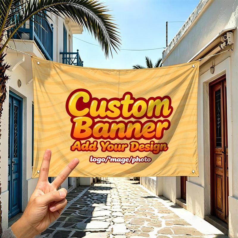 Auto Repair Shop Logo - Bandeiras personalizadas adequadas para logotipo personalizado,