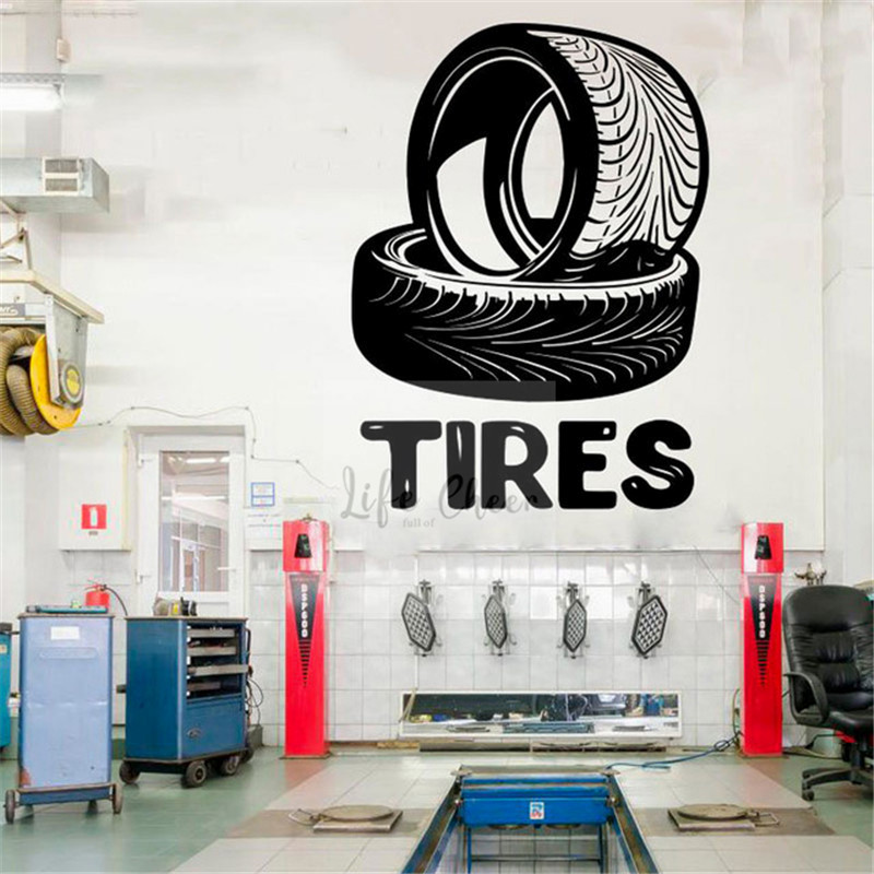 Auto Repair Shop Logo - Adesivo de parede de logotipo mecânico