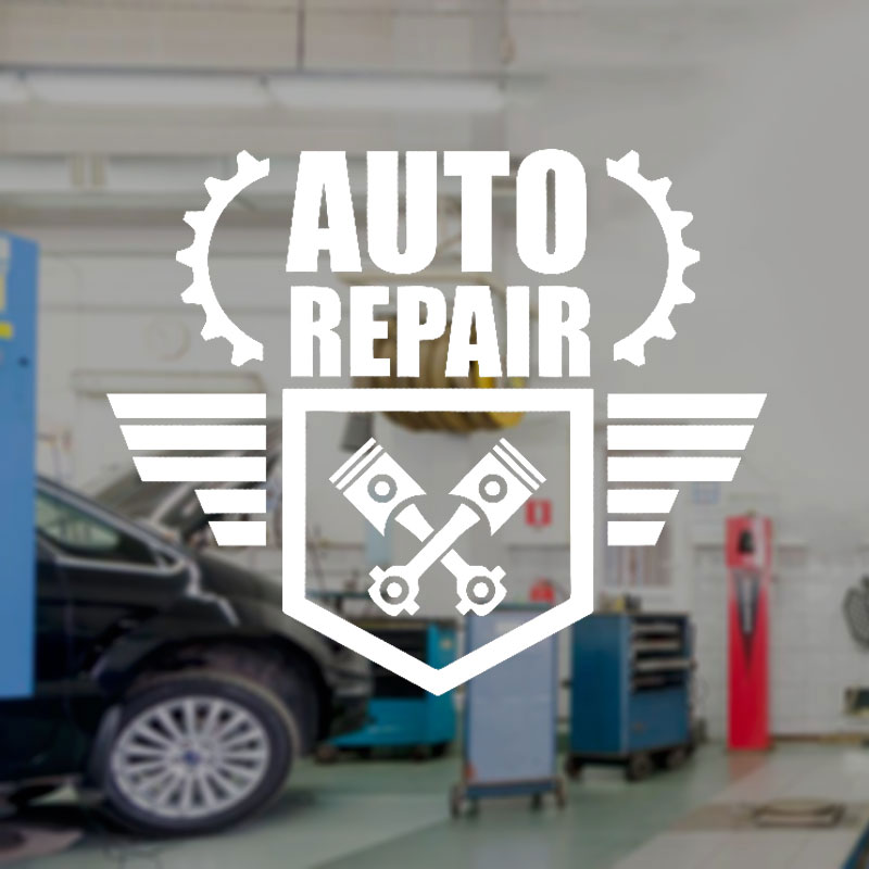Decalque de parede para reparo - Auto Repair Shop Logo avaliação e preço