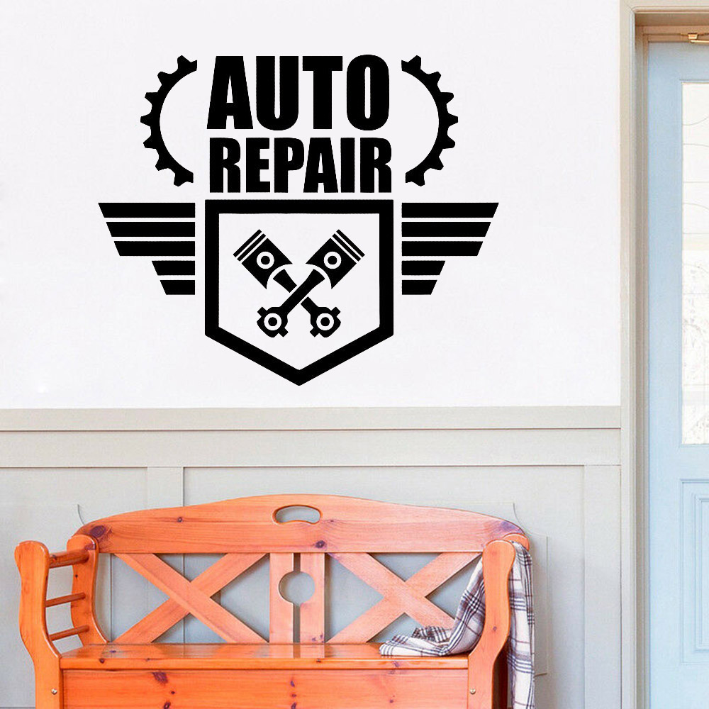 Decalques de parede de reparo  - Auto Repair Shop Logo avaliação e preço